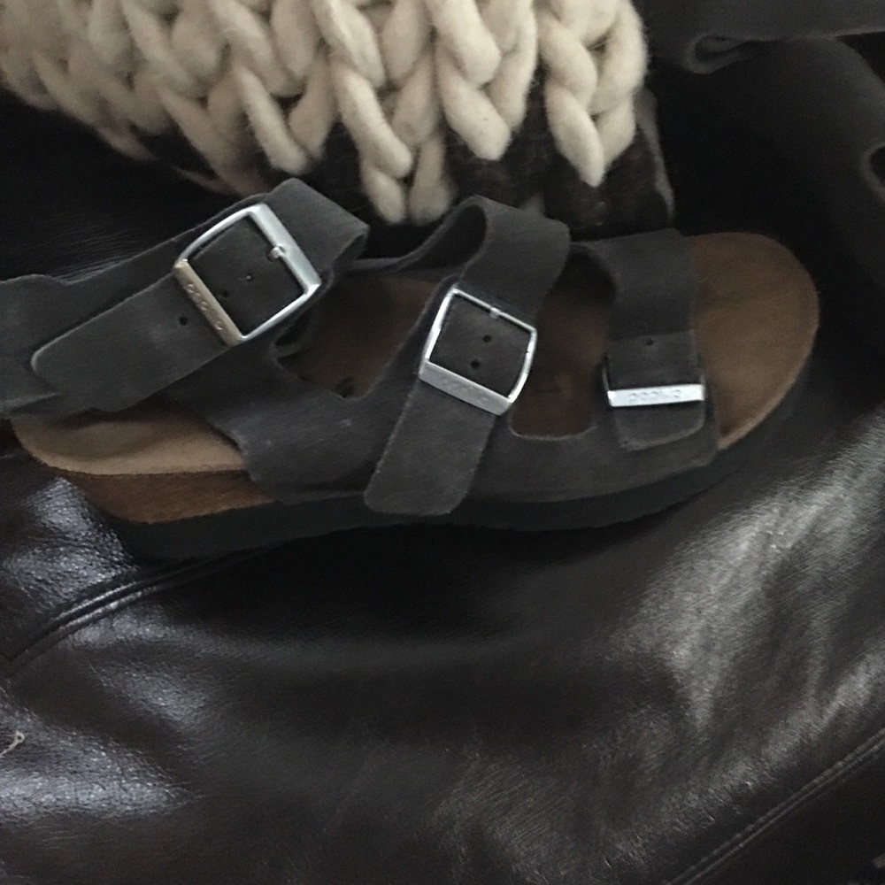 Papillio Linnea anthracite suede 7 narrow Euro 38